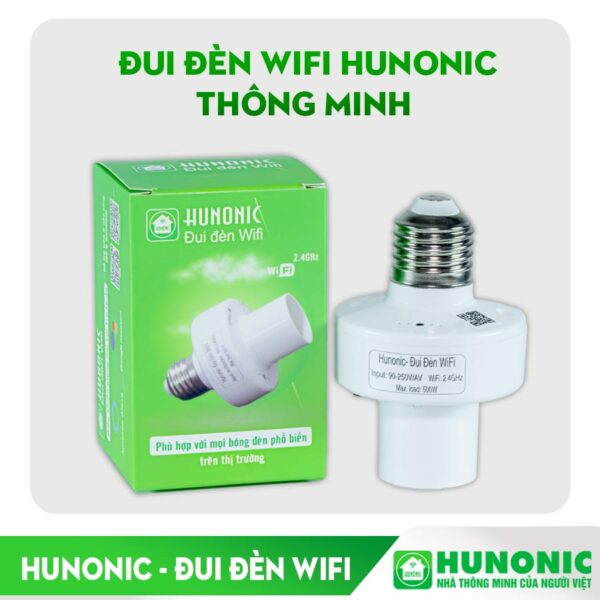 Đui Đèn Thông Minh WiFi Hunonic