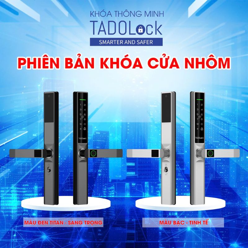 KHÓA THÔNG MINH Cửa nhôm (Bạc tinh tế)